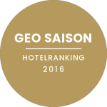 GEO SAISON Hotelranking 2016, first place in the Landhotels category